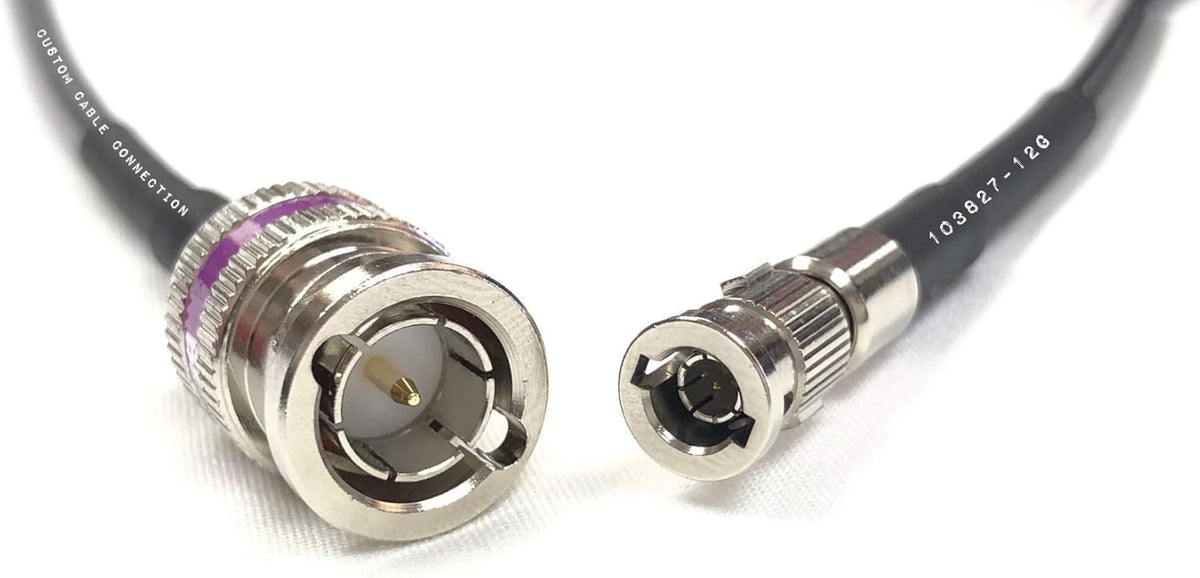 12G HD-SDI BNC to Micro BNC Video Adapter Cable, Pack of 2 H23093