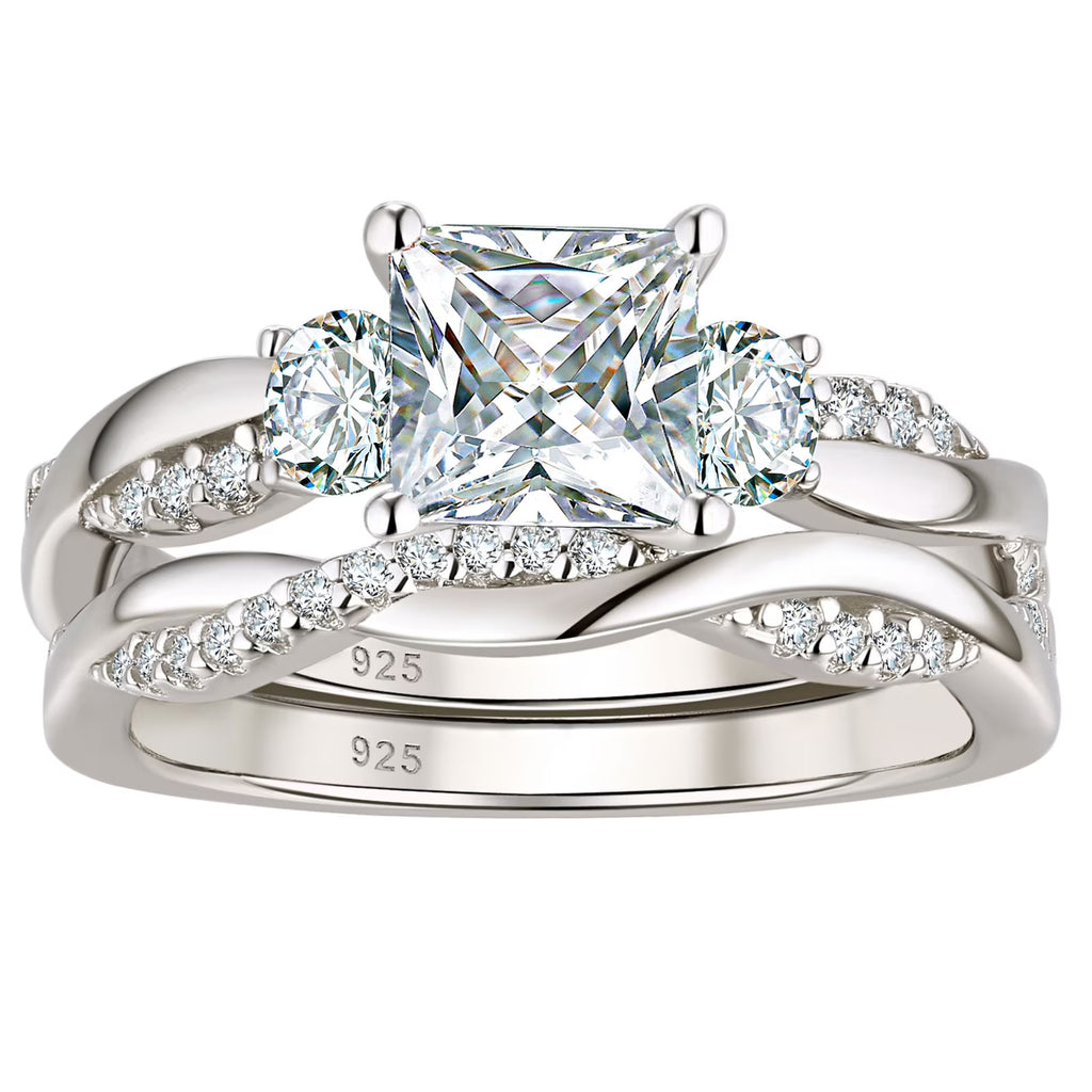 Sterling Silver CZ Ring Size 8.5 E172331