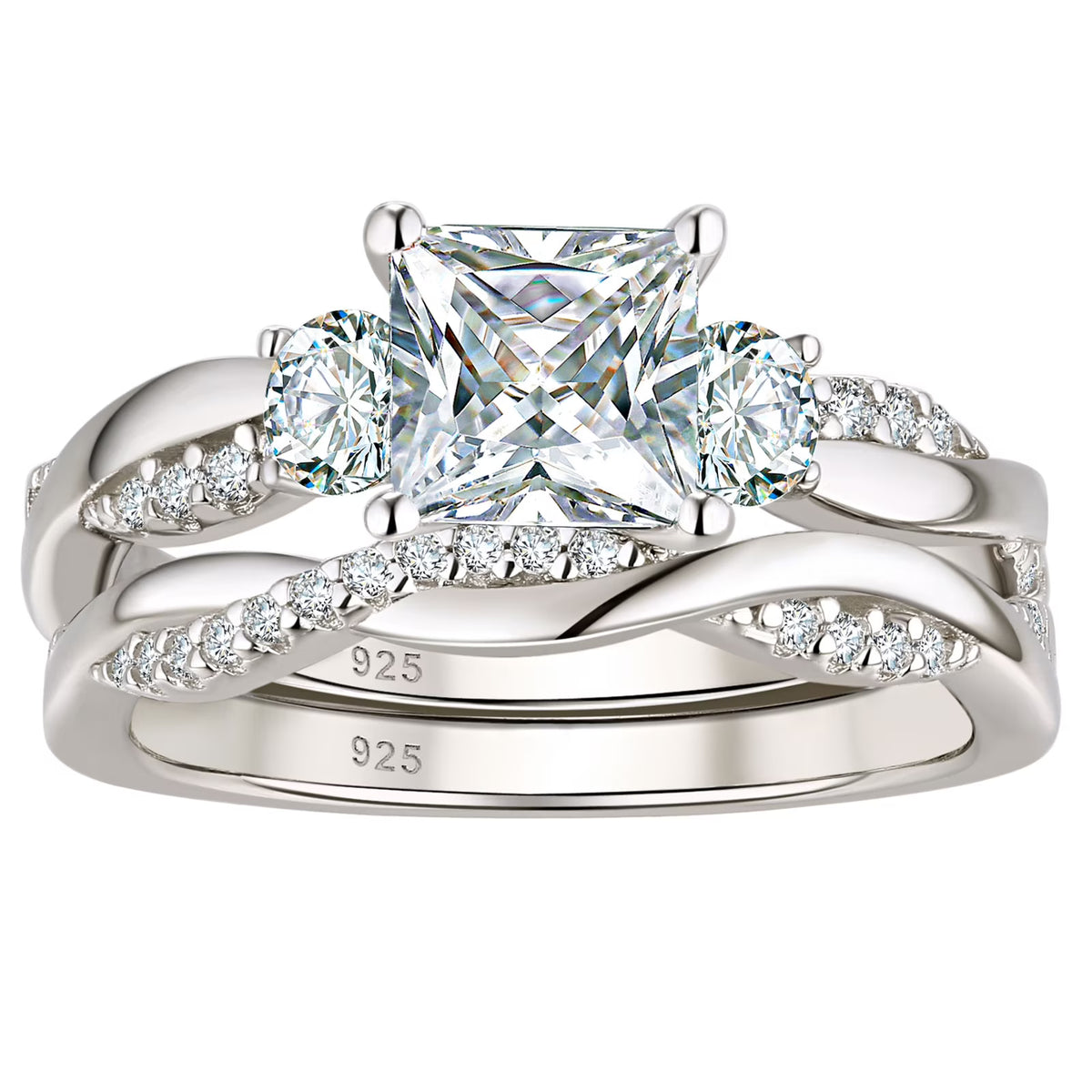 Sterling Silver CZ Ring Size 8.5 E172331