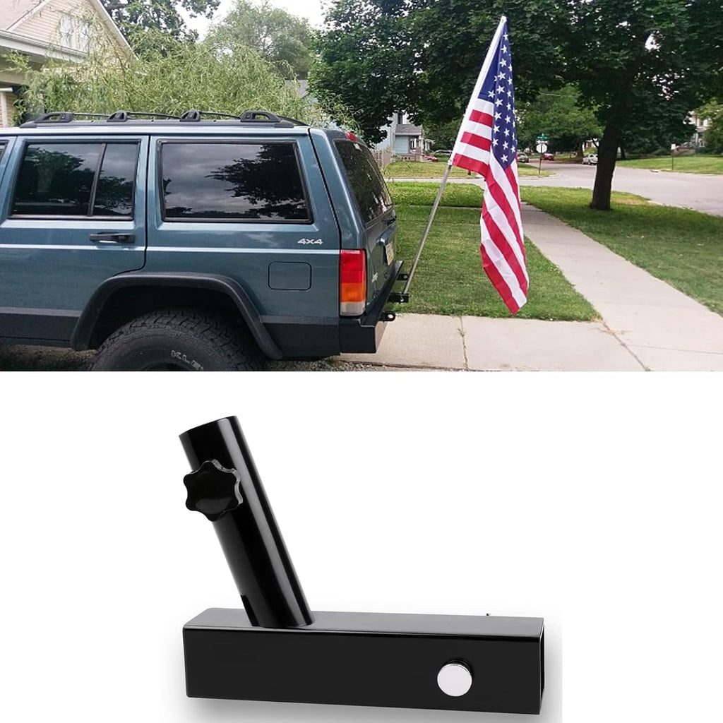 Dual Flag Pole Holder for SUV, RV, Pickup, Truck, Camper, Trailer C59882
