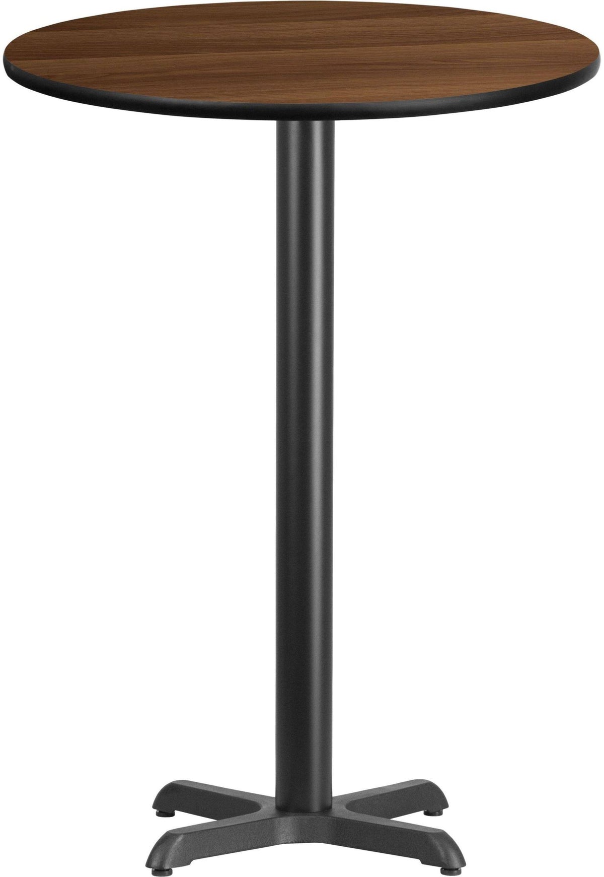 Round Laminate Table Top with Bar Height Table Base U50482