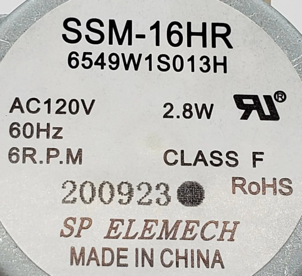 Microwave Turntable Motor M7995
