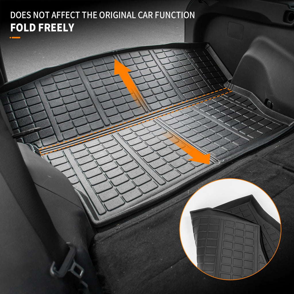 TPE Cargo Liner Trunk Floor Mats for Toyota Rav4 (Set of 4 Mats) J743