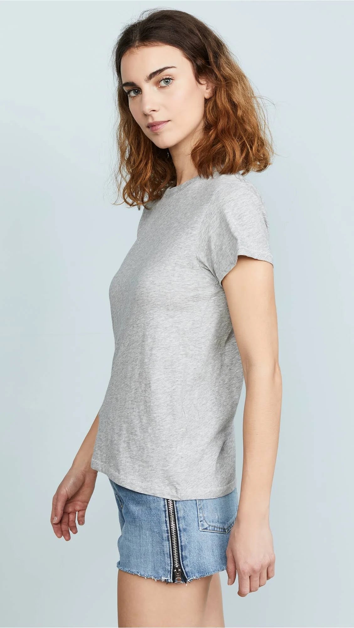 Heather Grey Tee Q360398