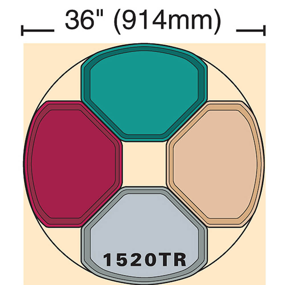 Brazil Brown Fiberglass Trapezoid Camtray H957