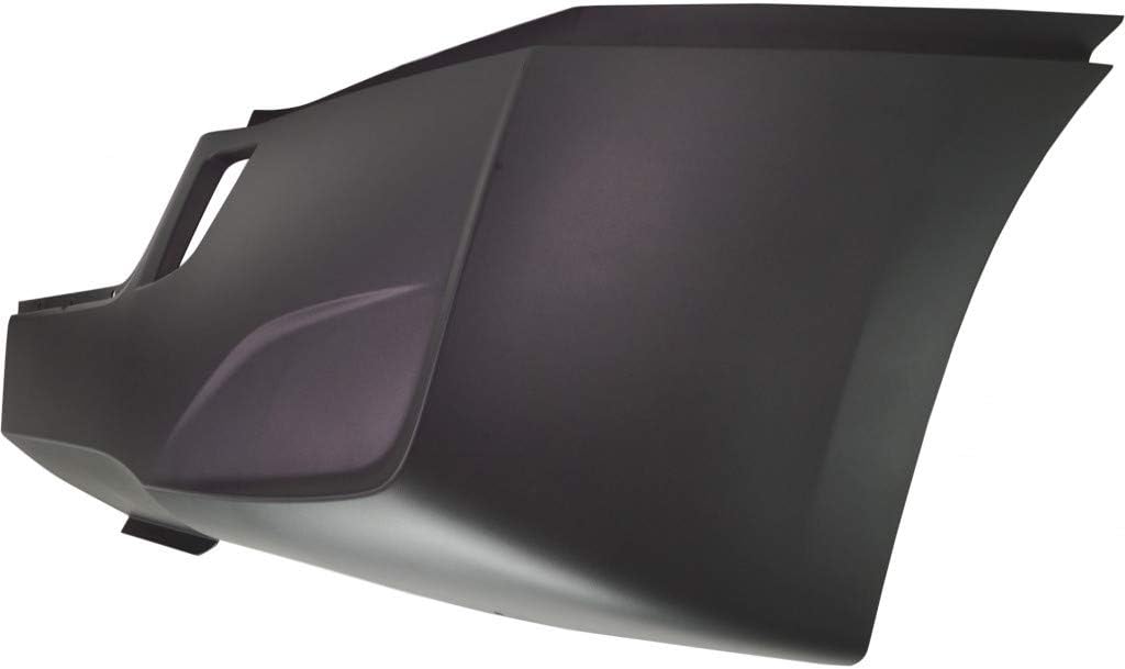 Painted Black and Silver Plastic Bumper End T568891