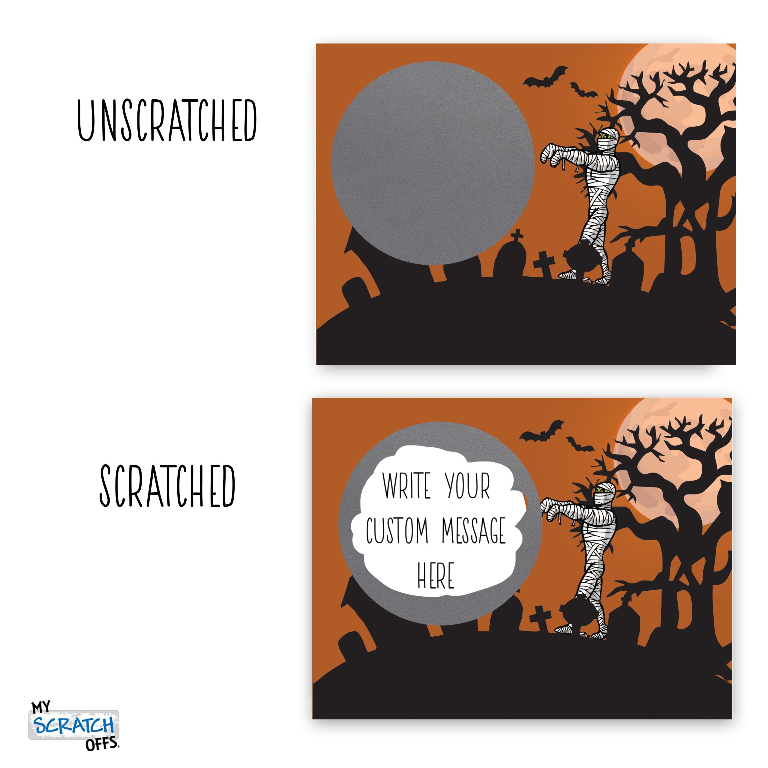 20 Pk Halloween Scratch Off Cards A68693