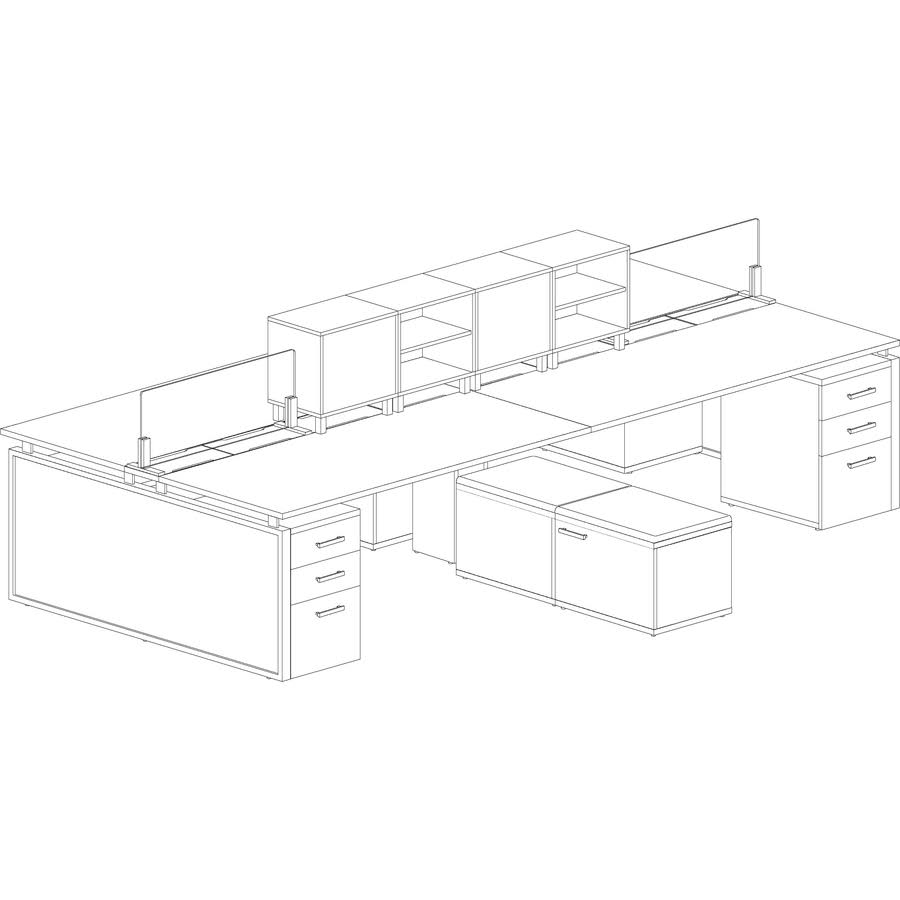 Latte Laminate Desk Ensemble Y8137