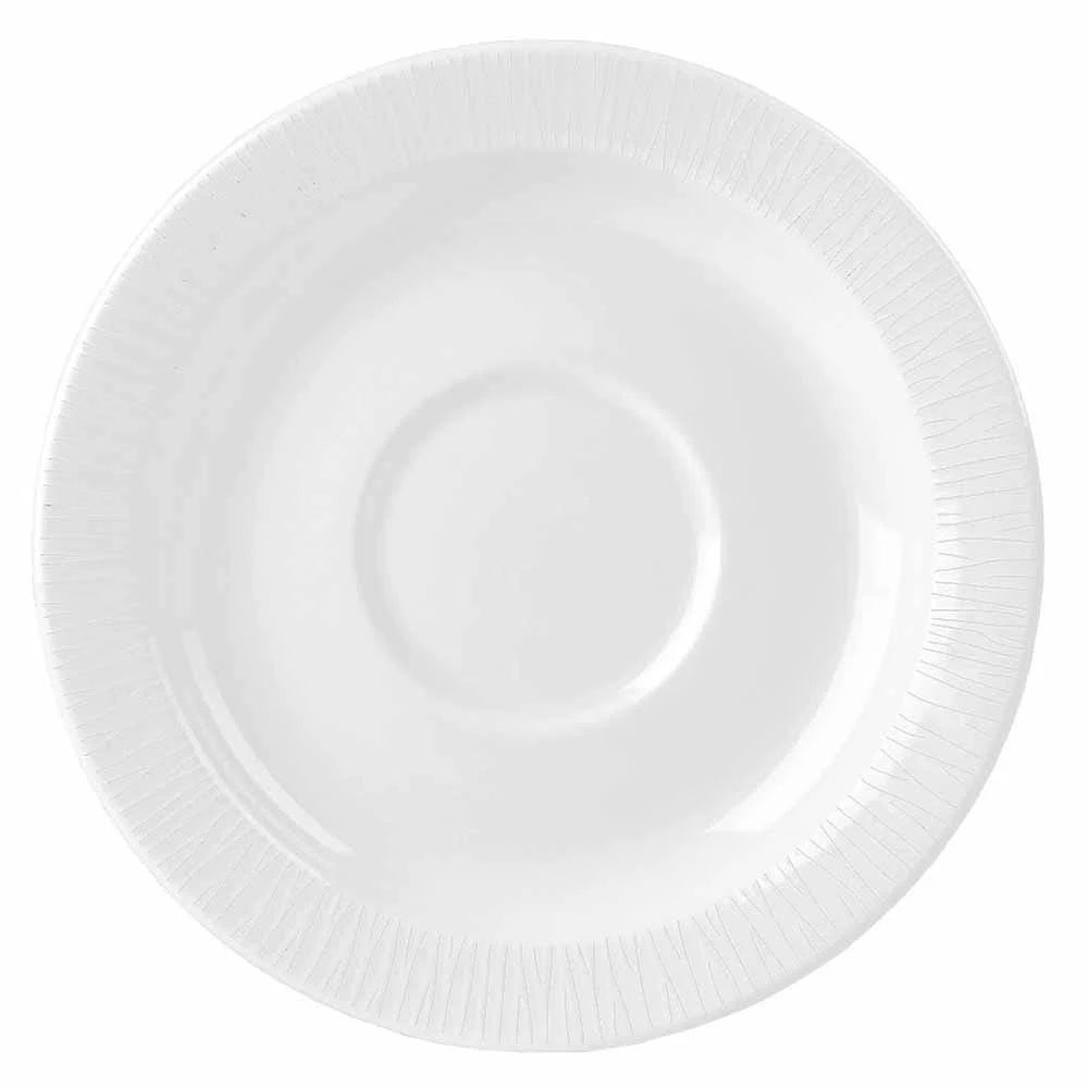 Bamboo Rolled Edge Round Saucer C6061